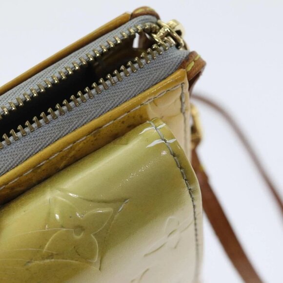 LOUIS VUITTON Monogram Vernis Motto Accessory Pouch Gris LV Auth - Picture 10 of 16